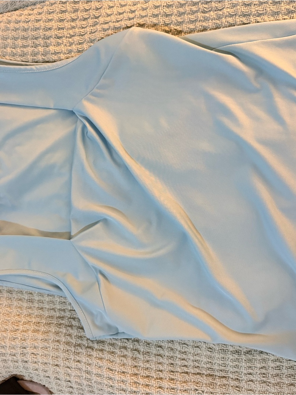 Light Blue and black Sleeveless Top